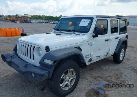 2018 Jeep Wrangler Unlimited Sport S 4X4 из США, поврежденный, VIN 1C4HJXDG5JW252714